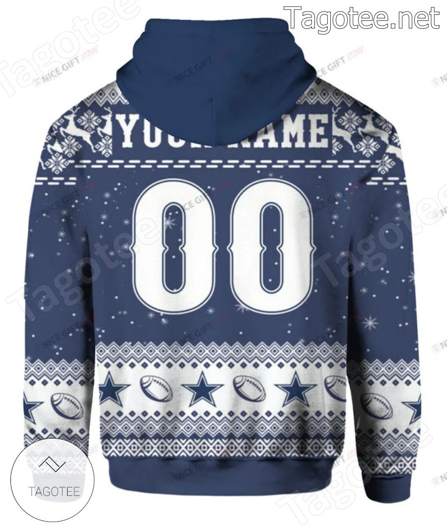 Dallas Cowboys NFL Merry Christmas Women Hoodie Dress - Tagotee