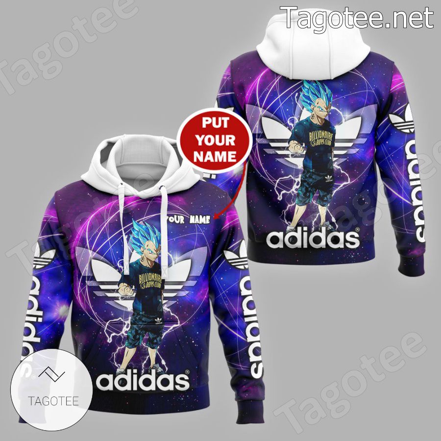 Personalized Vegeta Purple Galaxy Hoodie And Pants a