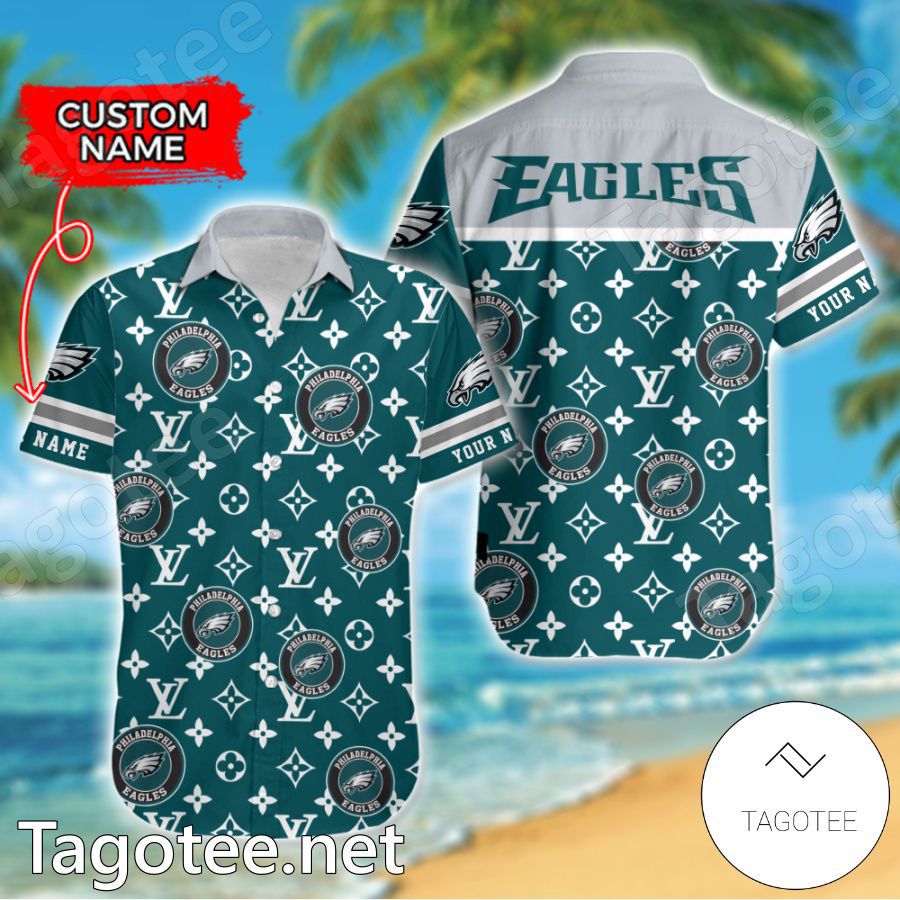 Philadelphia Eagles Louis Vuitton LV NFL Custom Hawaiian Shirt