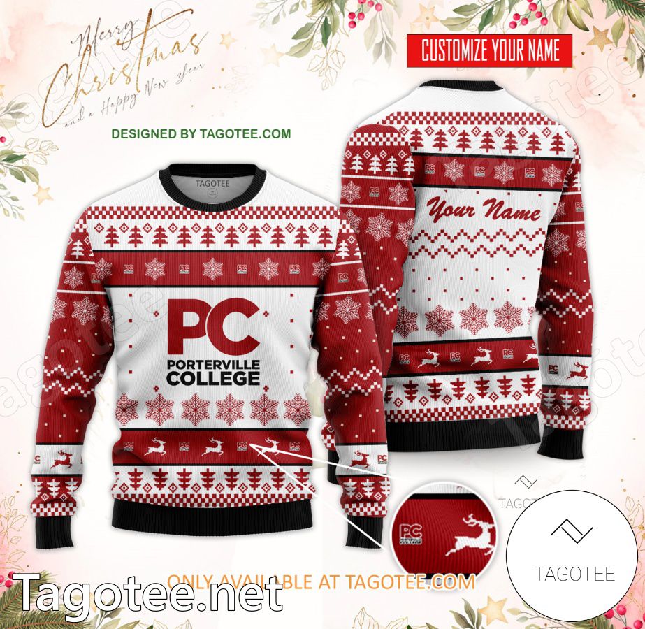 Porterville College Custom Ugly Christmas Sweater - MiuShop