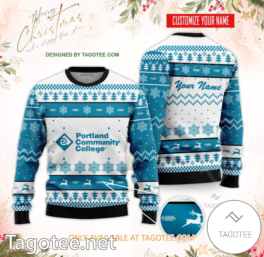Portland Community College Custom Ugly Christmas Sweater - MiuShop