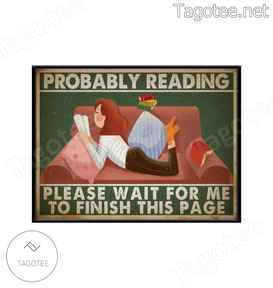 Probably Reading Please Wait For Me To Finish This Page Doormat