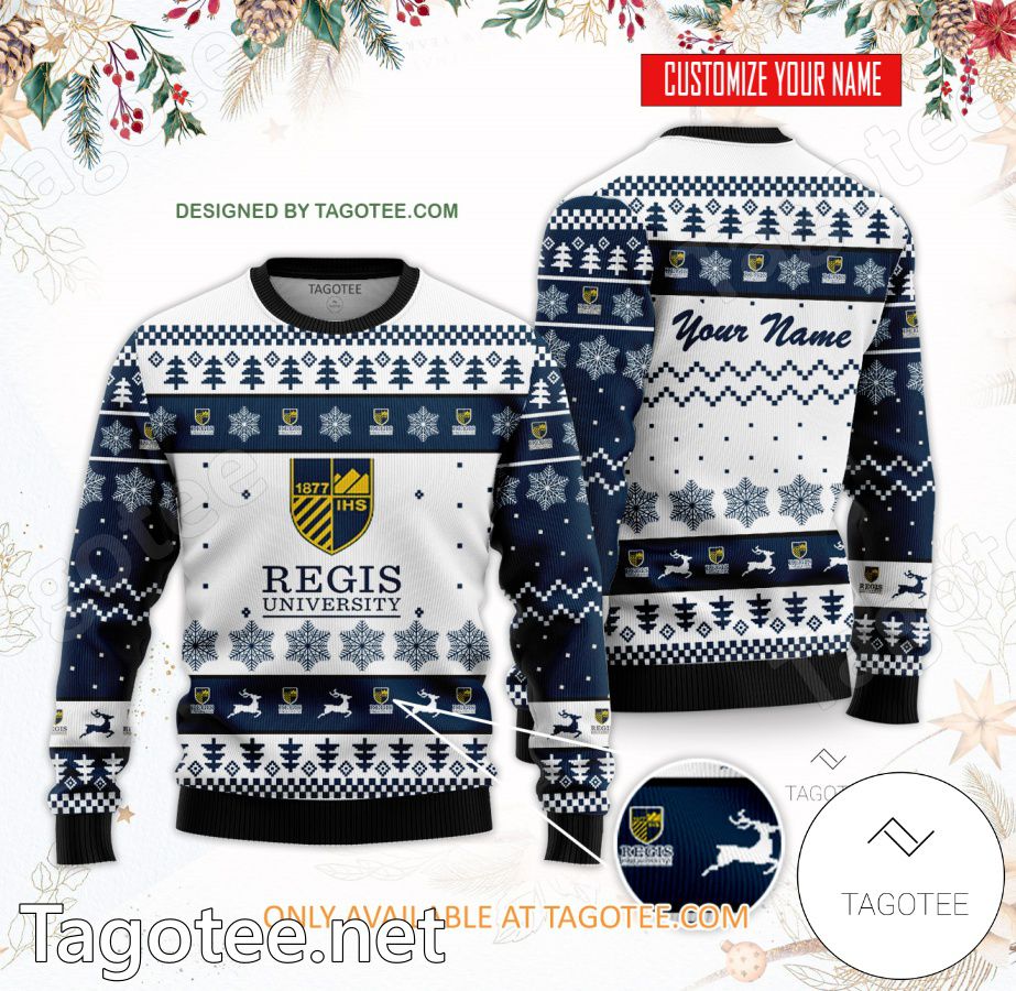 Regis University Custom Ugly Christmas Sweater - BiShop
