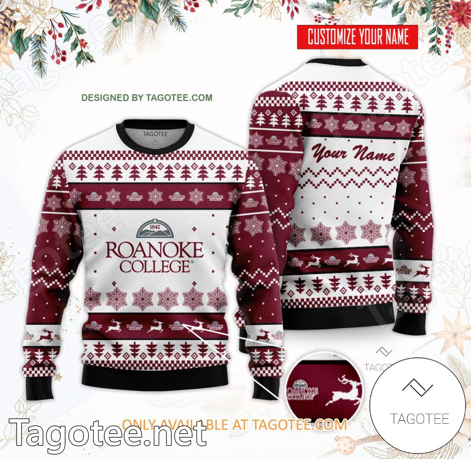 Roanoke College Personalized Ugly Christmas Sweater - BiShop