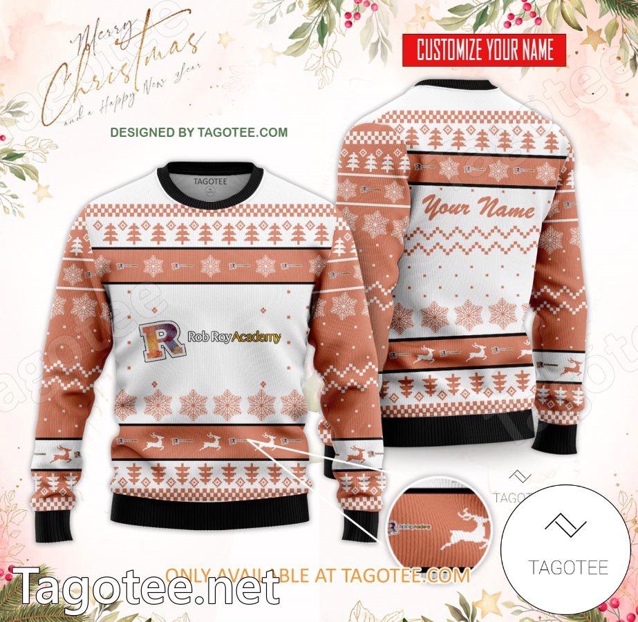 Rob Roy Academy-Fall River Custom Ugly Christmas Sweater - BiShop
