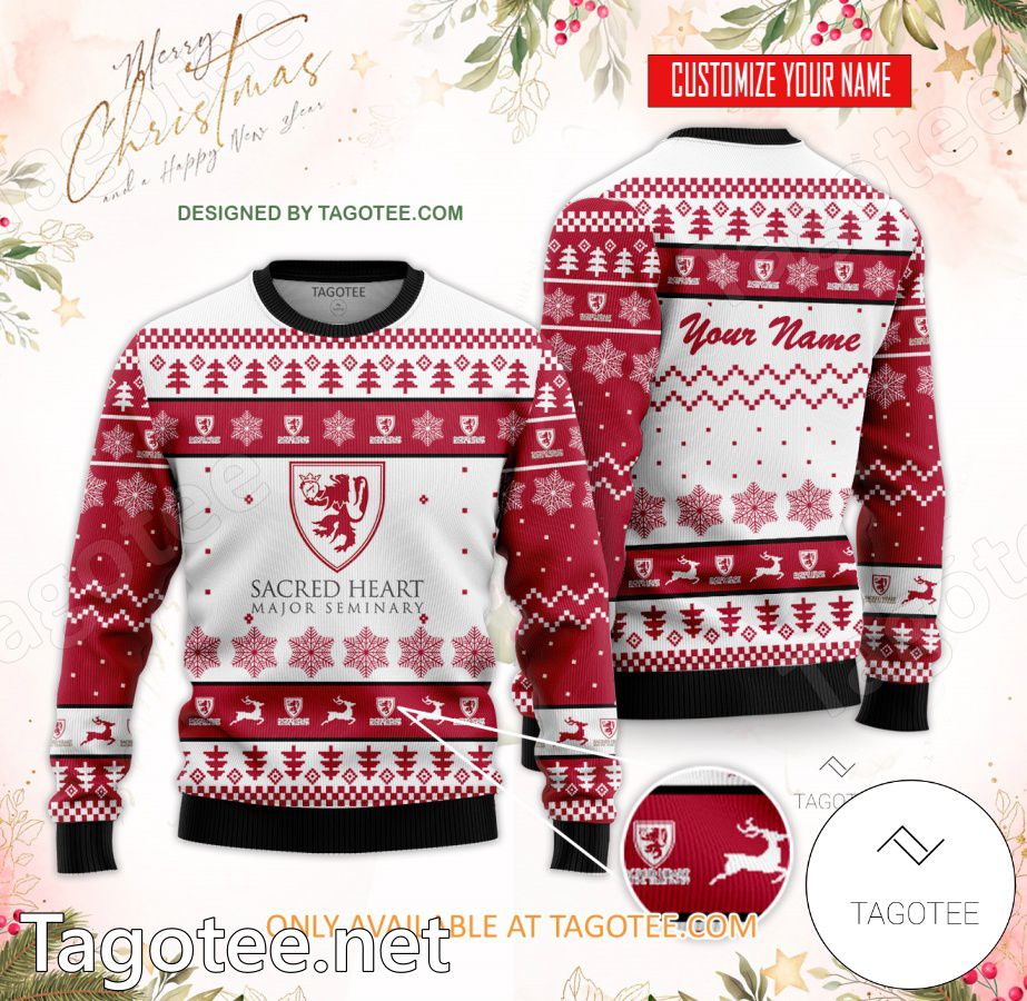 Sacred Heart Major Seminary Custom Ugly Christmas Sweater - BiShop