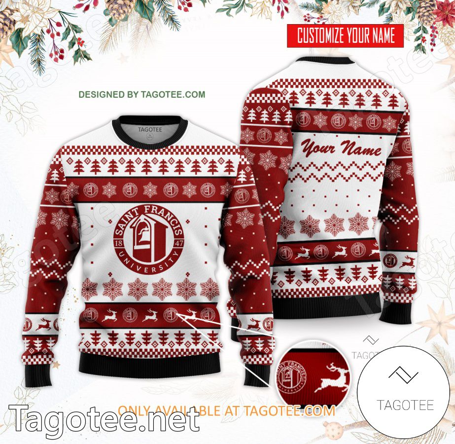 Saint Francis University Custom Ugly Christmas Sweater - BiShop