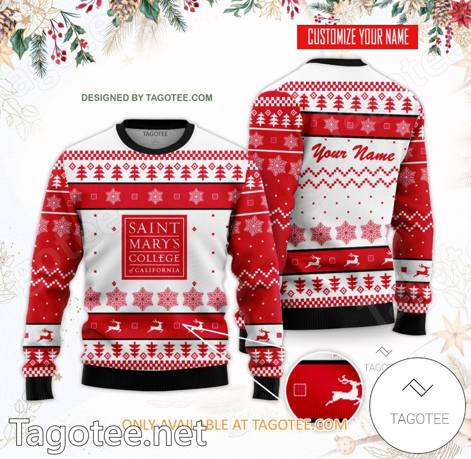 Saint Mary's College of California Custom Ugly Christmas Sweater - EmonShop