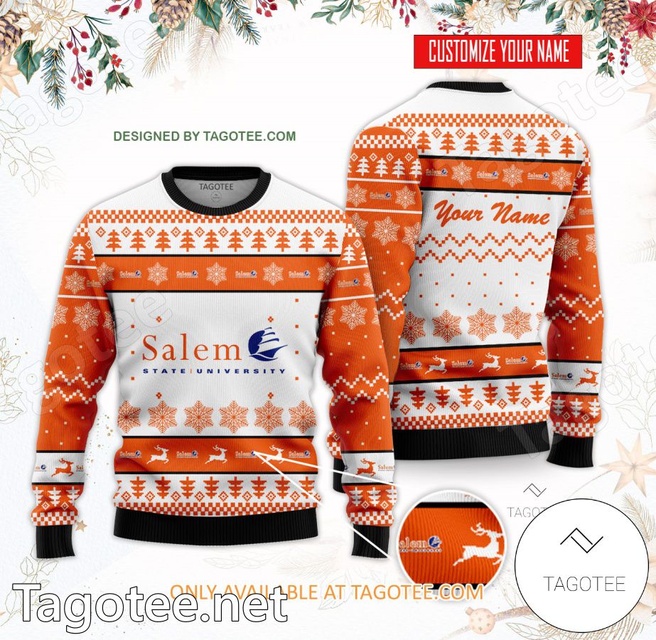 Salem State University Personalized Ugly Christmas Sweater - BiShop