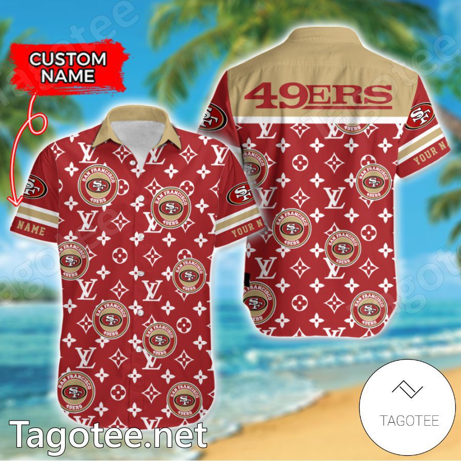 San Francisco 49ers Louis Vuitton LV NFL Custom Hawaiian Shirt