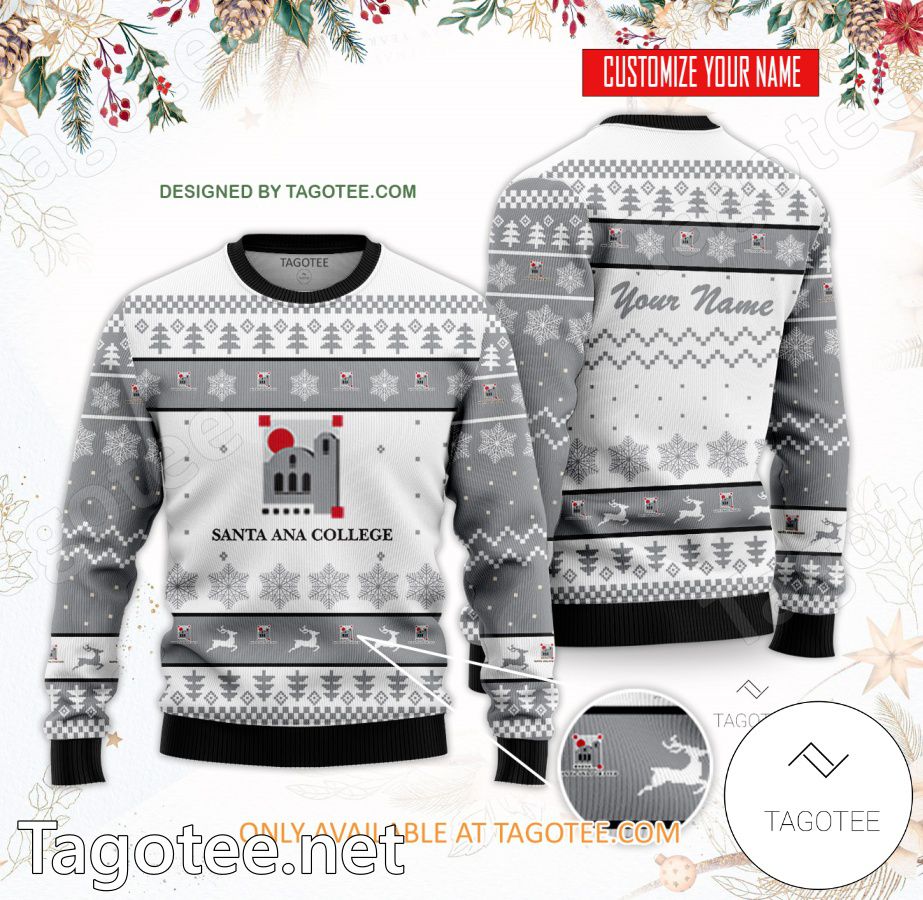 Santa Ana College Custom Ugly Christmas Sweater - BiShop