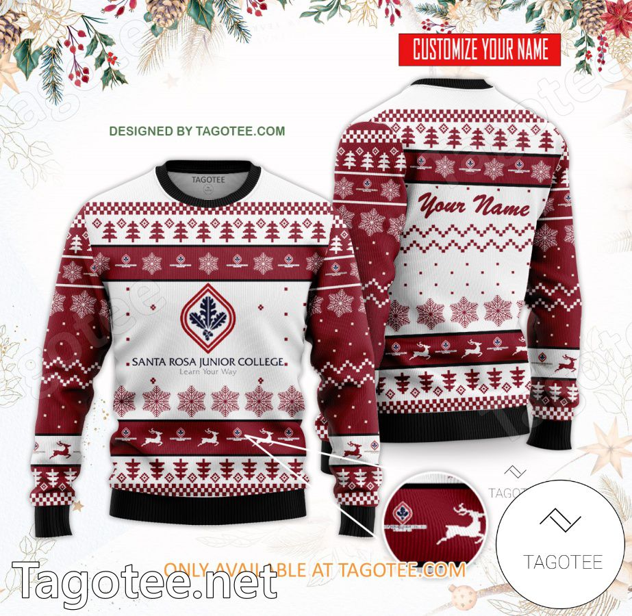 Santa Rosa Junior College Custom Ugly Christmas Sweater - BiShop