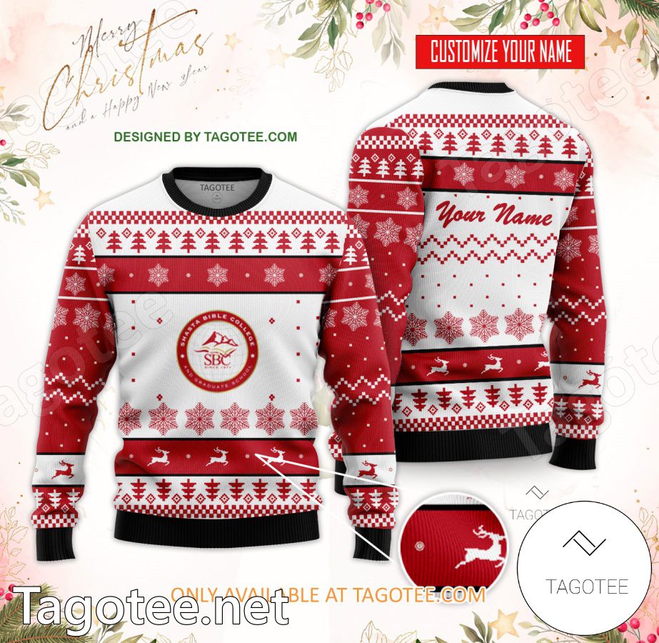 Shasta Bible College & Graduate School Custom Ugly Christmas Sweater