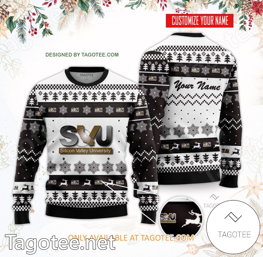 Silicon Valley University Custom Ugly Christmas Sweater - BiShop