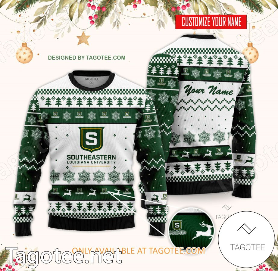 Southeastern Louisiana University Custom Ugly Christmas Sweater - BiShop