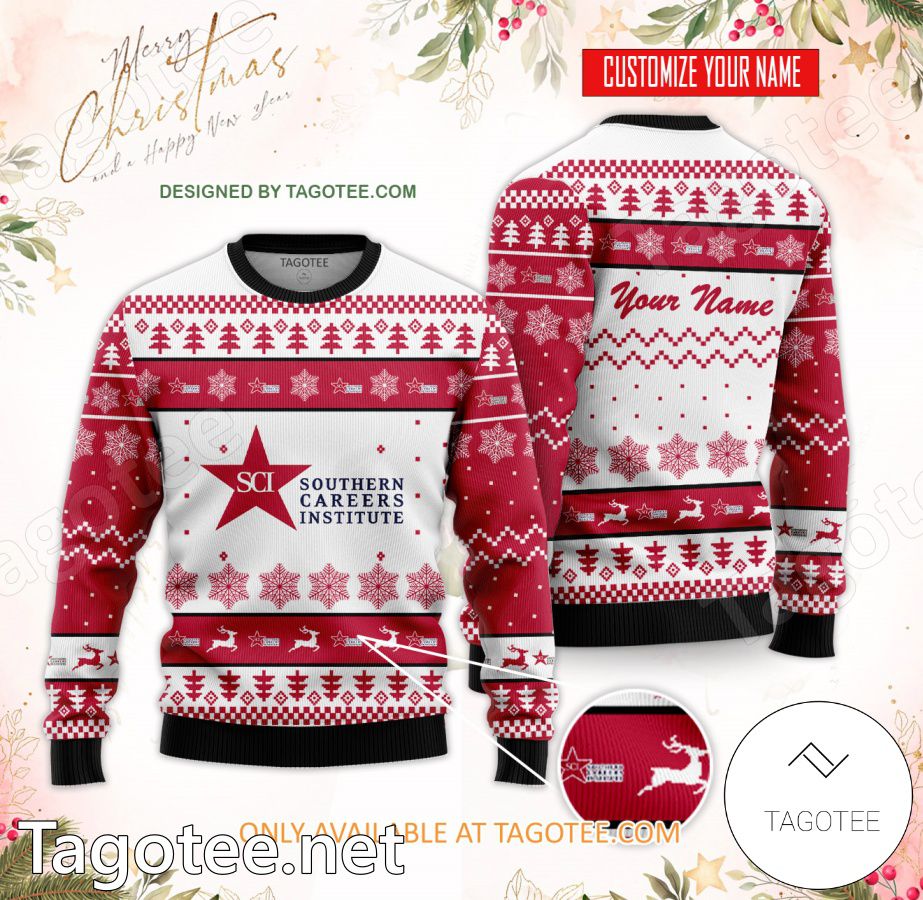 Southern Careers Institute-Corpus Christi Custom Ugly Christmas Sweater - BiShop