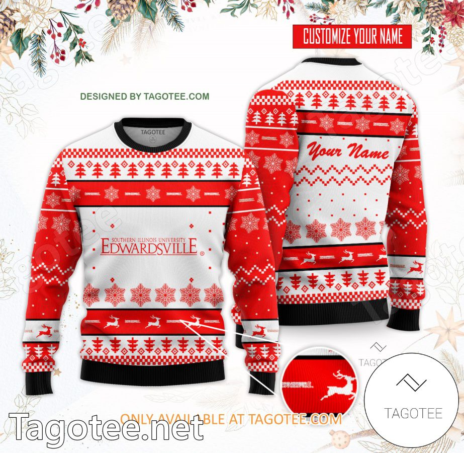Southern Illinois University-Edwardsville Custom Ugly Christmas Sweater - BiShop