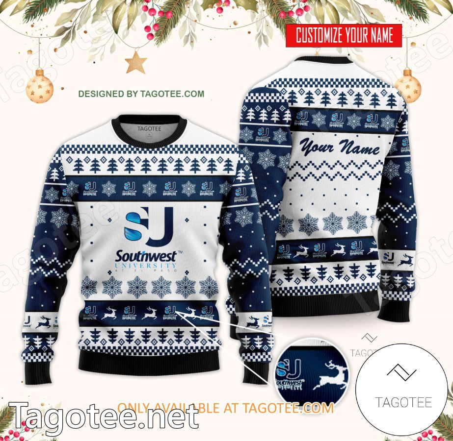 Southwest University at El Paso Custom Ugly Christmas Sweater - BiShop