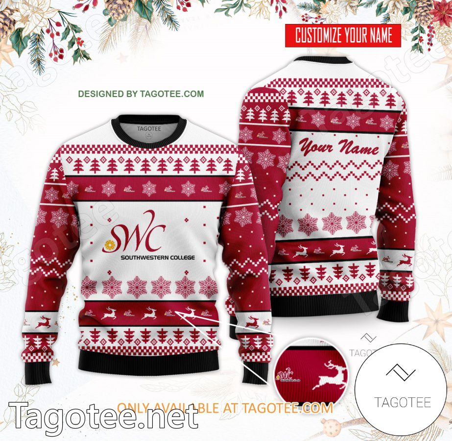 Southwestern College Custom Ugly Christmas Sweater - BiShop