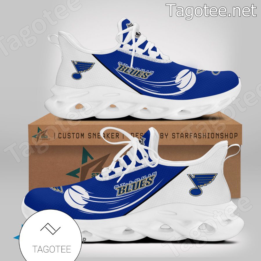 St Louis Blues Running Max Soul Shoes - Tagotee