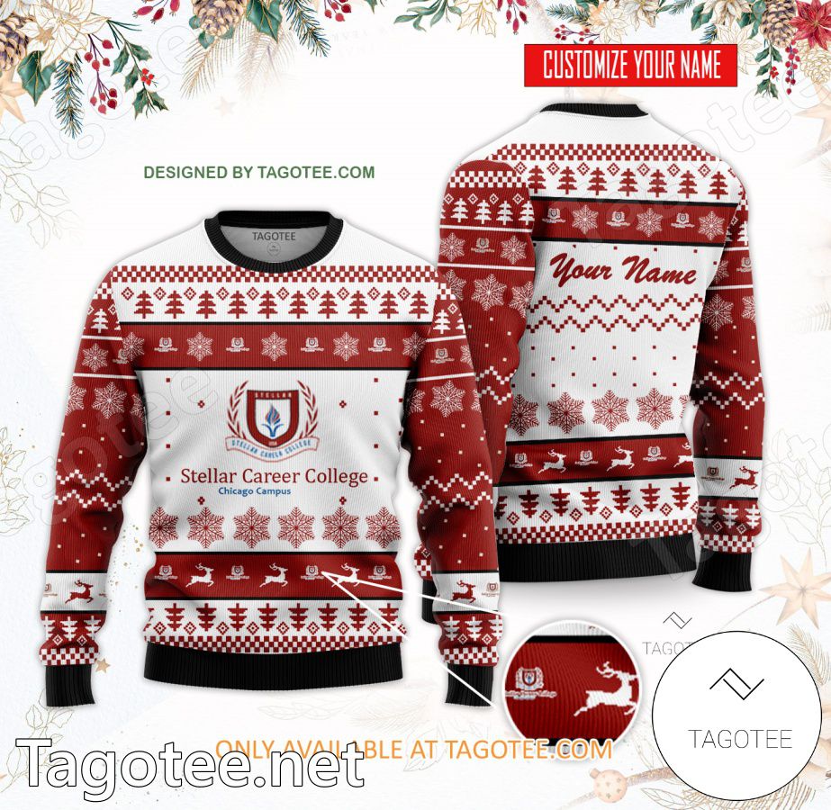 Stellar Career College - Chicago IL Custom Ugly Christmas Sweater - BiShop