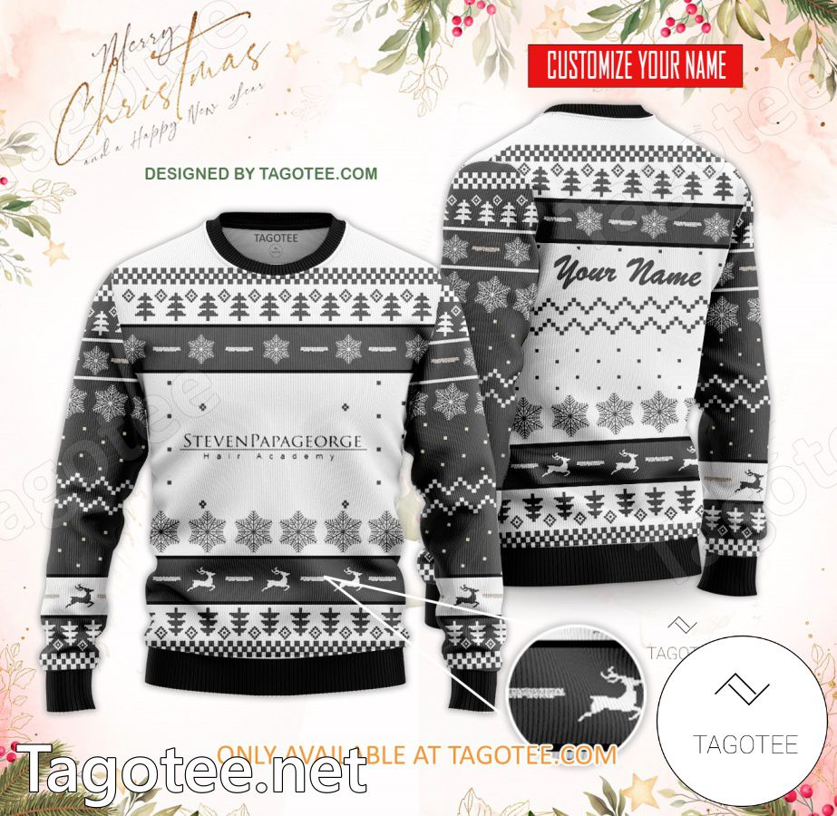 Steven Papageorge Hair Academy Custom Ugly Christmas Sweater - BiShop