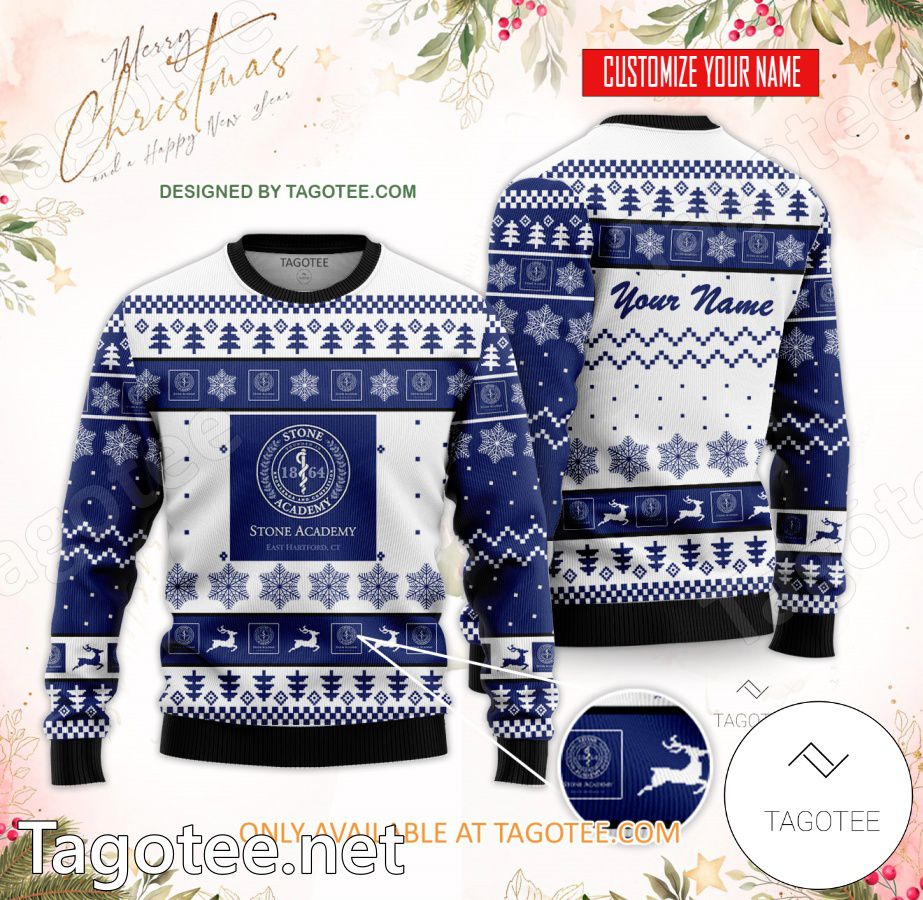 Stone Academy-East Hartford Custom Ugly Christmas Sweater - BiShop