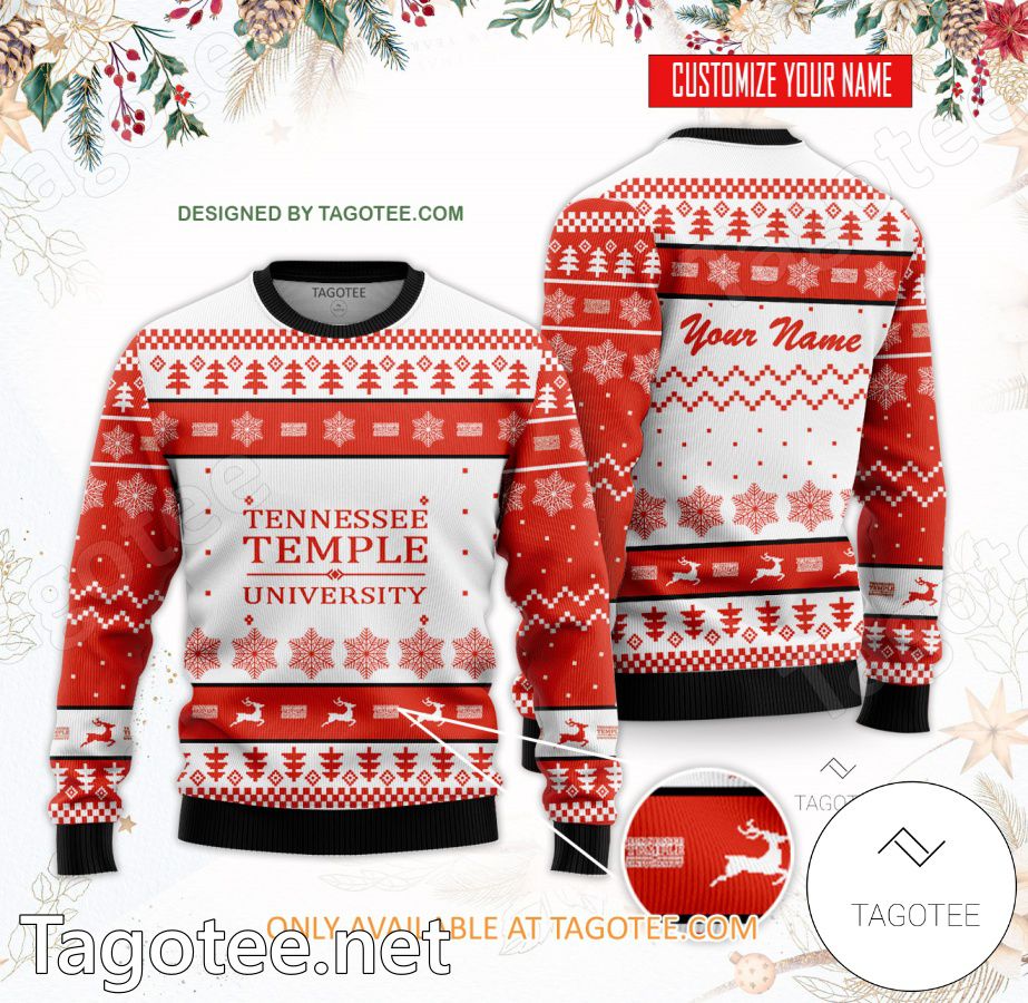Tennessee Temple University Custom Ugly Christmas Sweater - BiShop