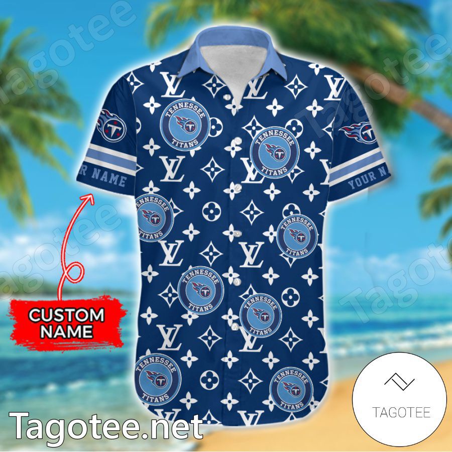 Tennessee Titans Louis Vuitton LV NFL Custom Hawaiian Shirt a