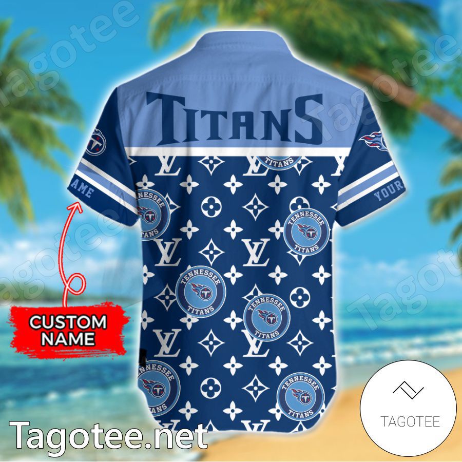 Tennessee Titans Louis Vuitton LV NFL Custom Hawaiian Shirt b