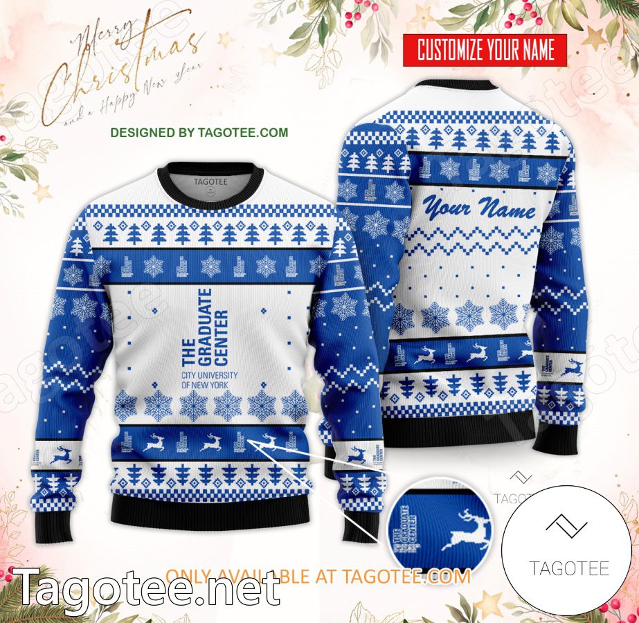 The City University of New York Graduate Center Custom Ugly Christmas Sweater - EmonShop
