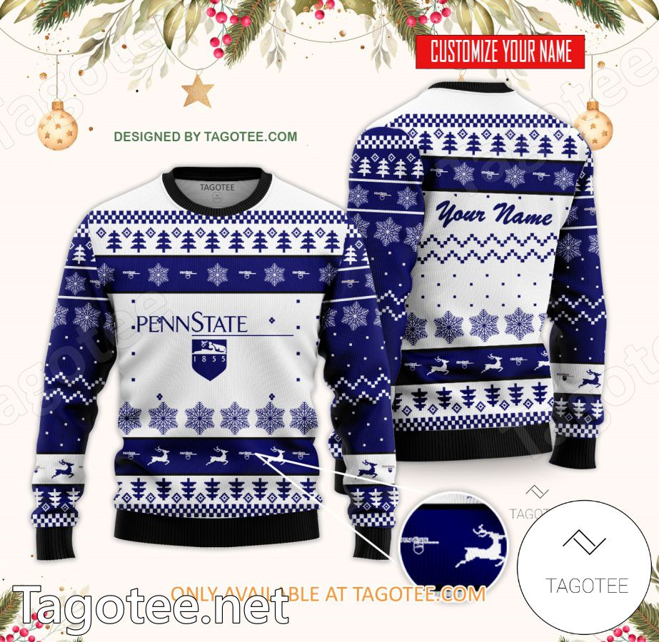 The Pennsylvania State University-Penn State Worthington Scranton Custom Ugly Christmas Sweater - BiShop