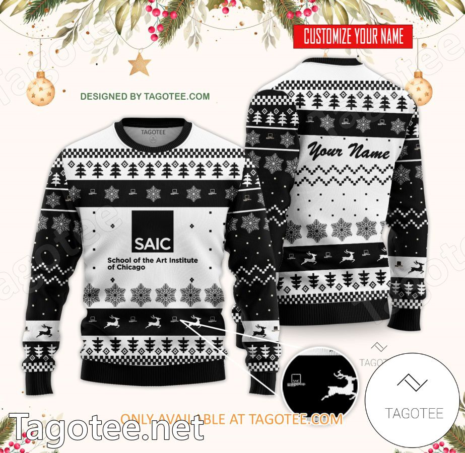 The School of the Art Institute of Chicago Custom Ugly Christmas Sweater - BiShop