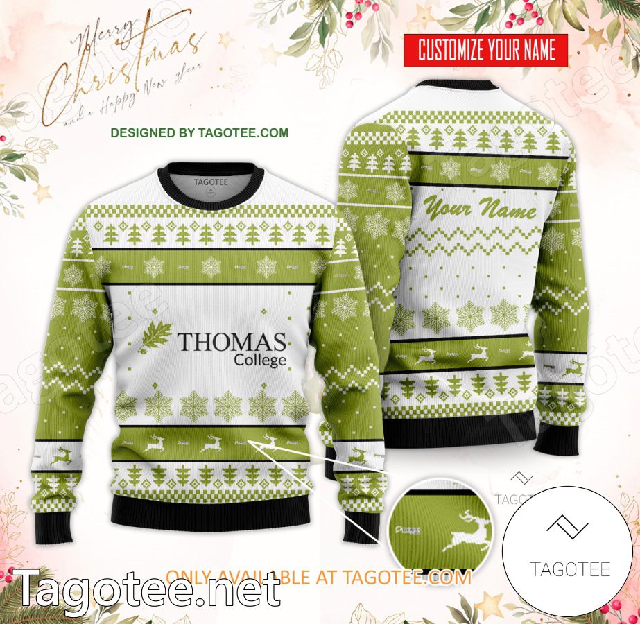 Thomas College Personalized Ugly Christmas Sweater - MiuShop