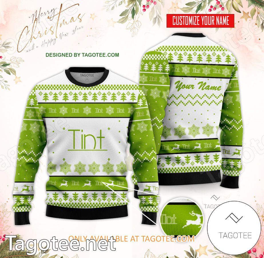 Tint School of Makeup & Cosmetology Custom Ugly Christmas Sweater - EmonShop