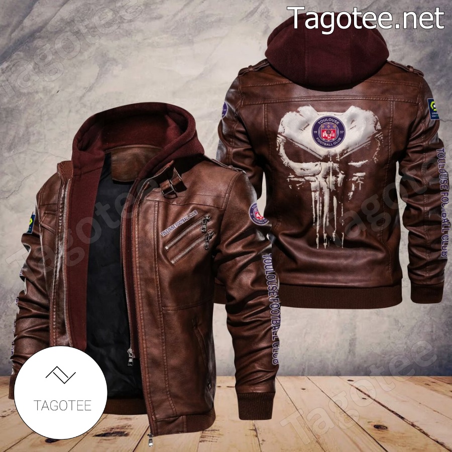 Toulouse Football Logo Sport Leather Jacket a