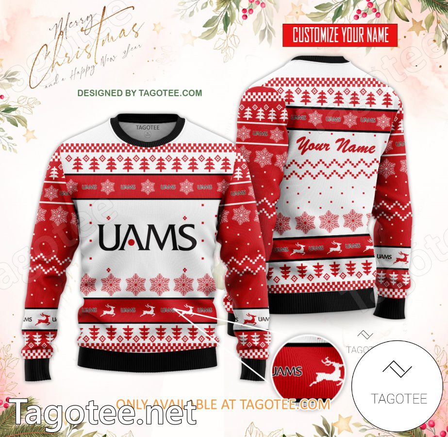 University of Arkansas for Medical Sciences Custom Ugly Christmas Sweater - EmonShop