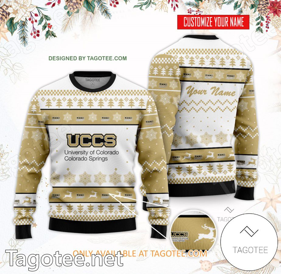University of Colorado Colorado Springs Custom Ugly Christmas Sweater - BiShop