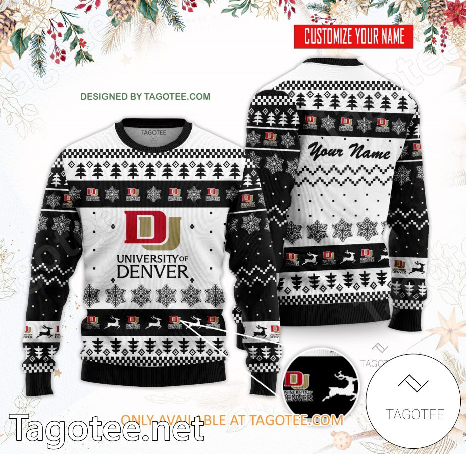 University of Denver Custom Ugly Christmas Sweater - BiShop