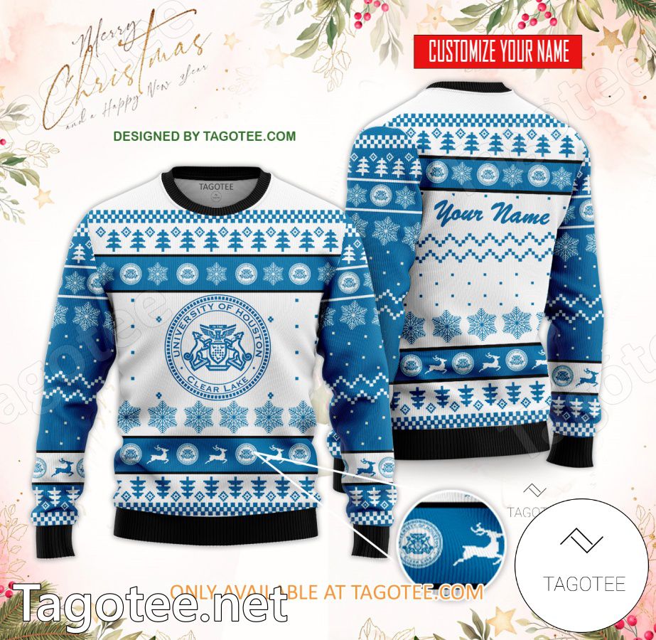 University of Houston-Clear Lake Custom Ugly Christmas Sweater - EmonShop