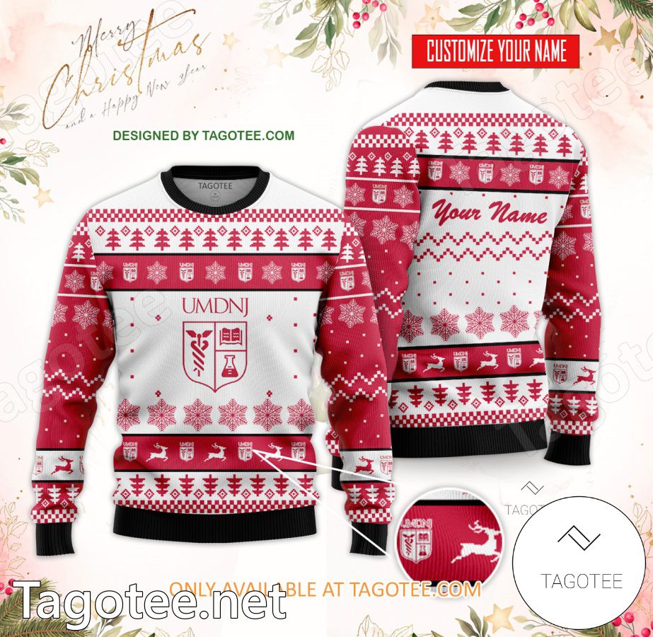 University of Medicine and Dentistry of New Jersey Custom Ugly Christmas Sweater - EmonShop
