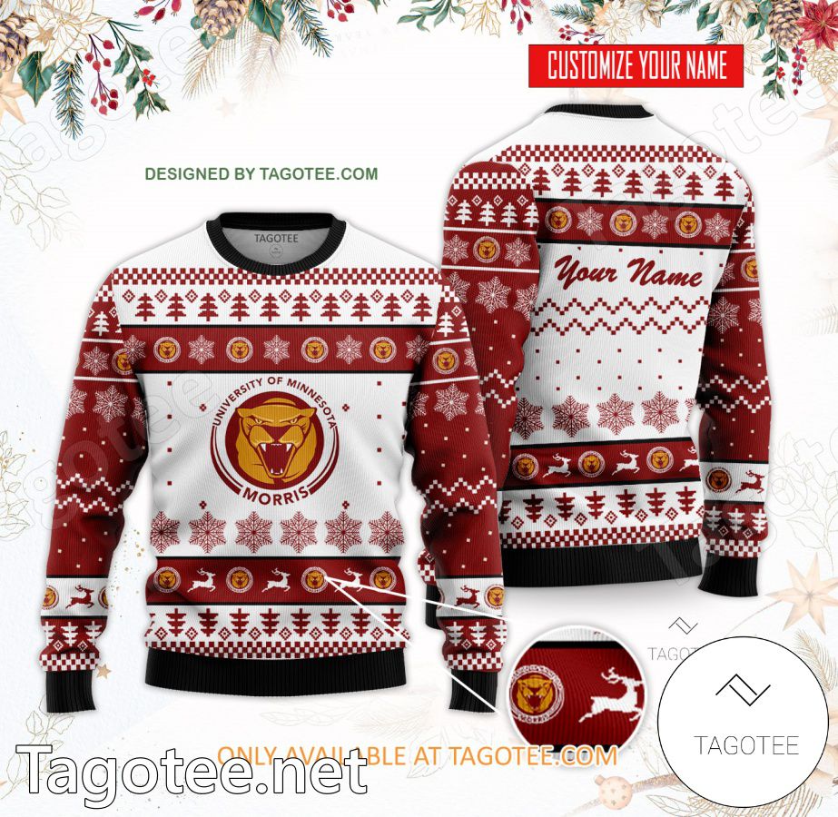 University of Minnesota Morris Custom Ugly Christmas Sweater - EmonShop
