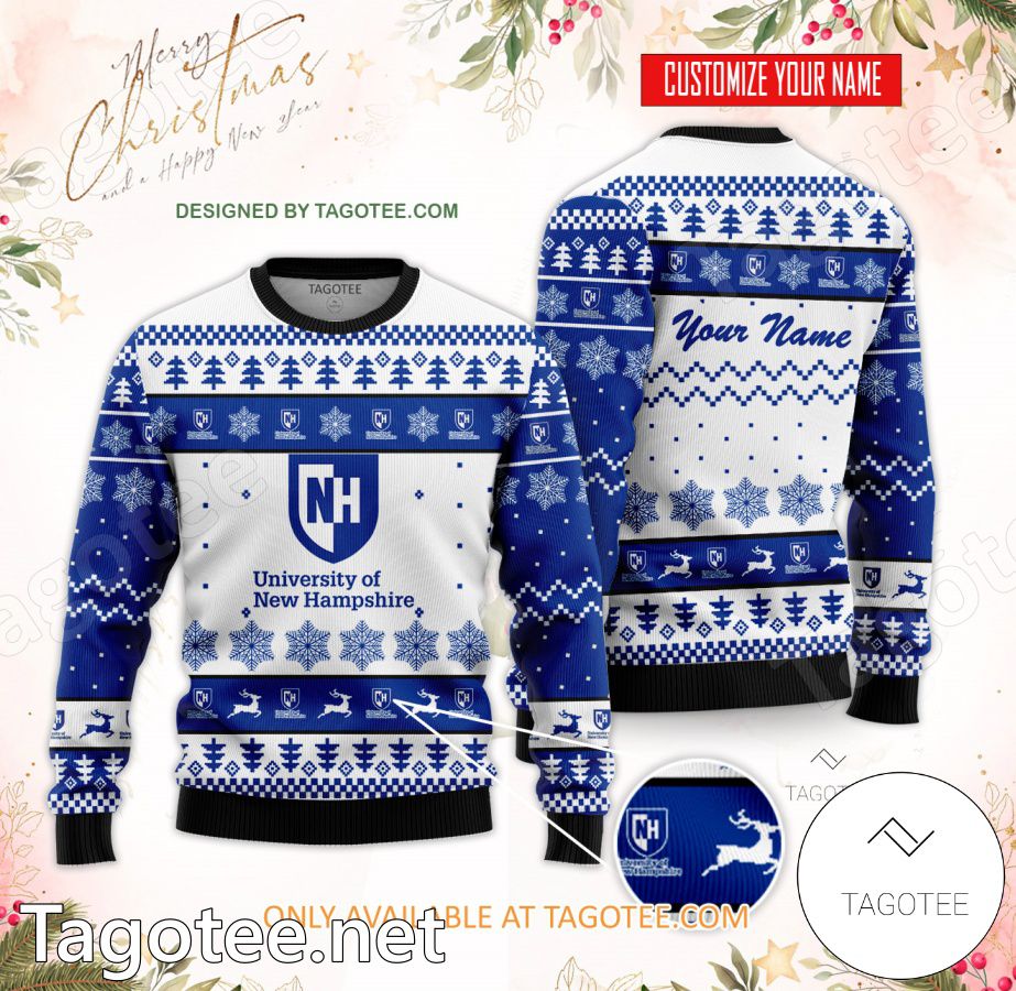 University of New Hampshire Custom Ugly Christmas Sweater - BiShop