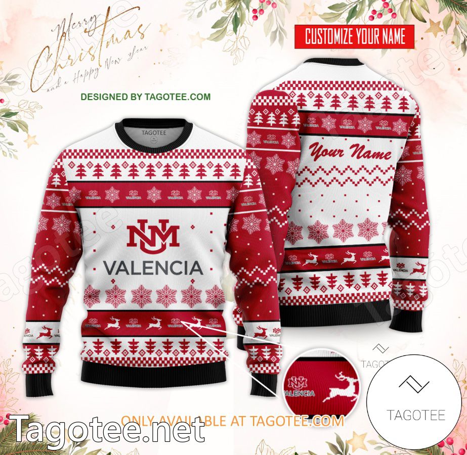 University of New Mexico-Valencia County Campus Custom Ugly Christmas Sweater - EmonShop