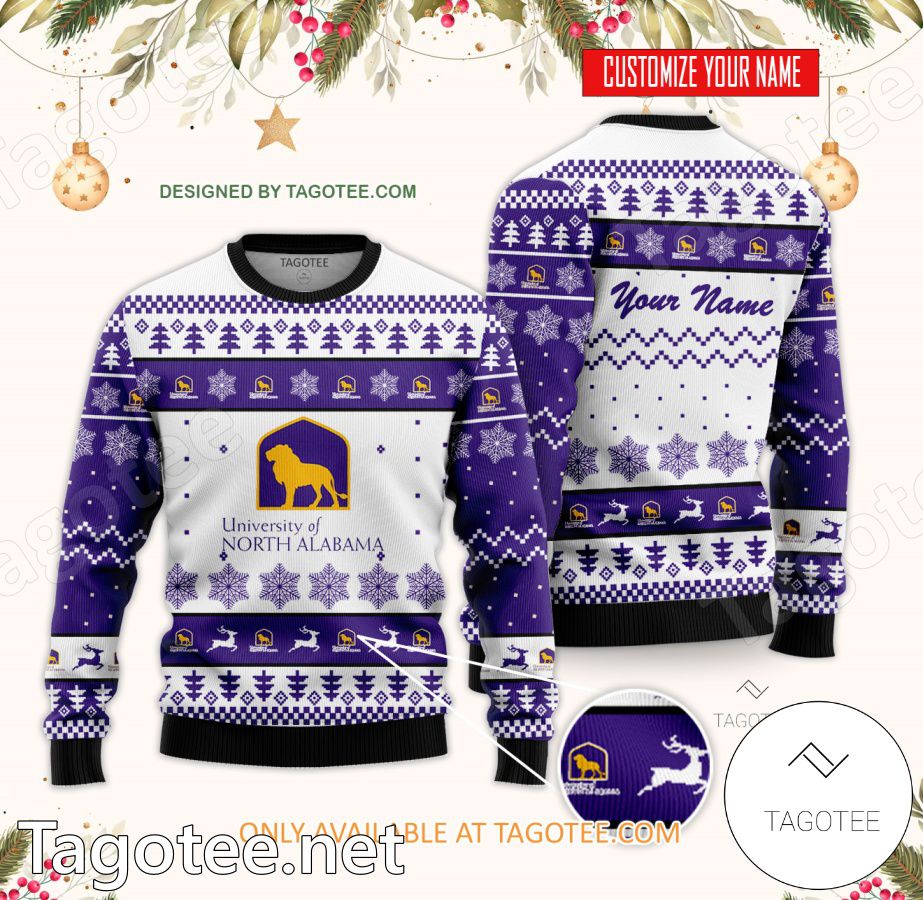 University of North Alabama Custom Ugly Christmas Sweater - BiShop