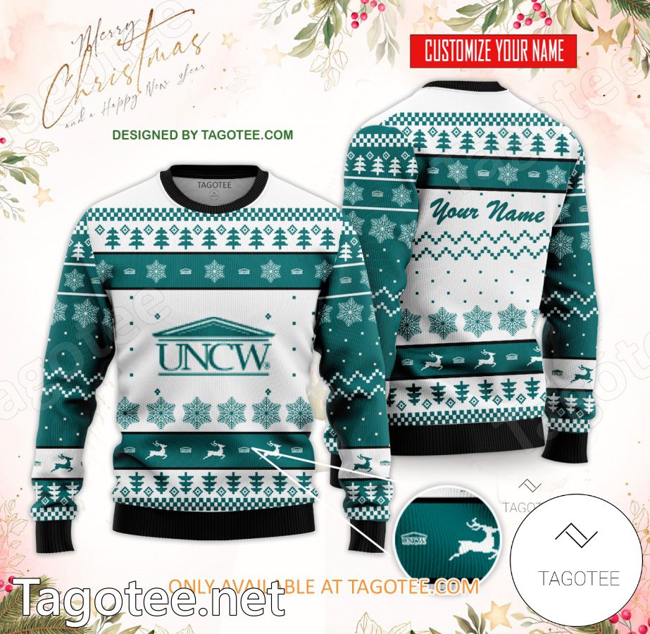 University of North Carolina Wilmington Custom Ugly Christmas Sweater - MiuShop