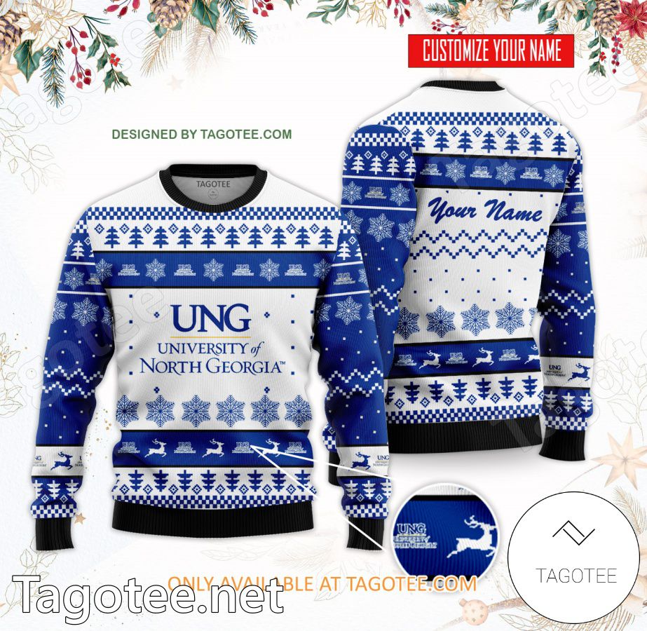 University of North Georgia Custom Ugly Christmas Sweater - BiShop