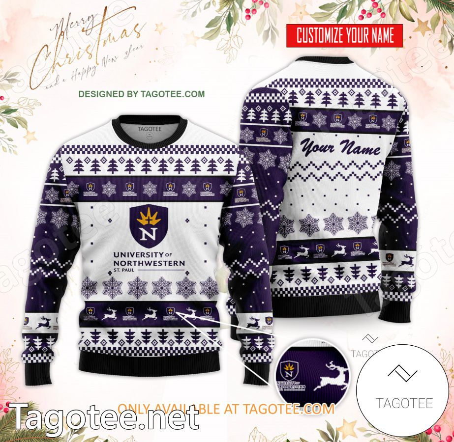 University of Northwestern-St Paul Personalized Ugly Christmas Sweater - BiShop