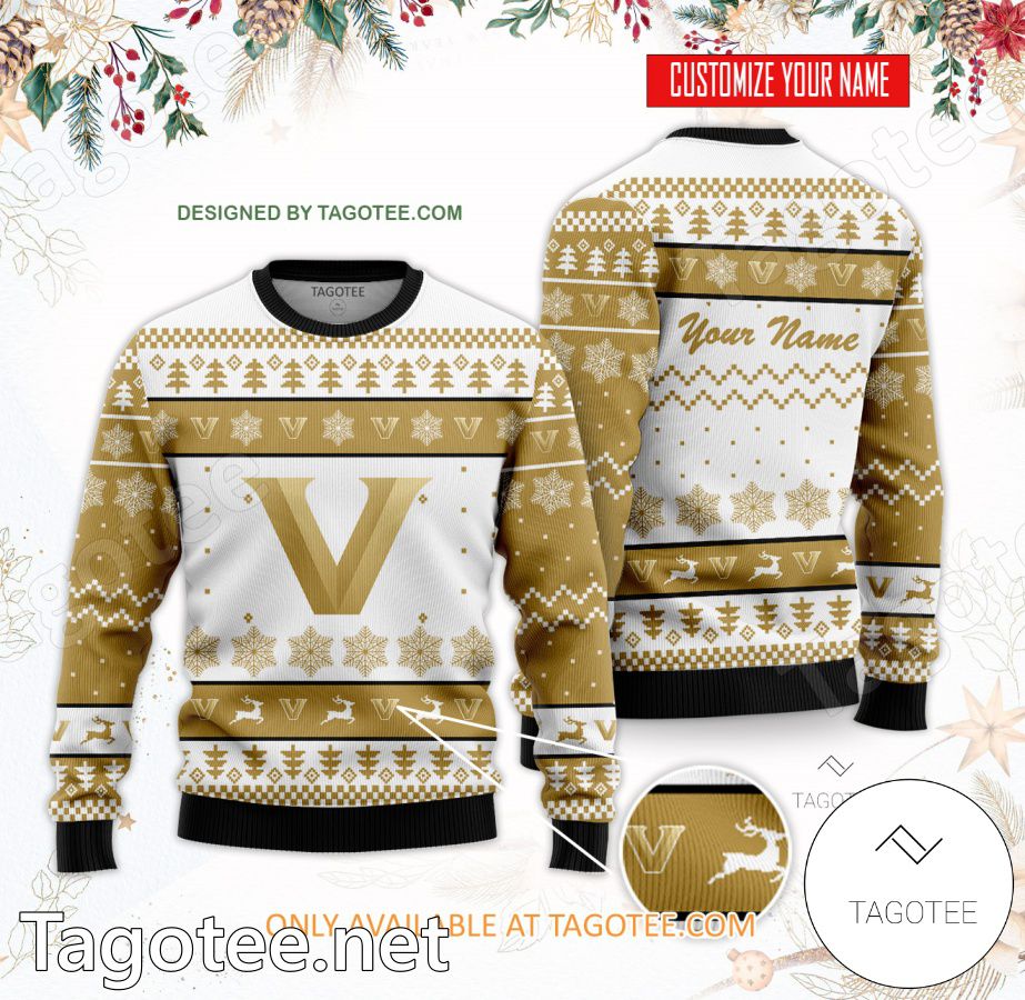 Vanderbilt University Custom Ugly Christmas Sweater - BiShop