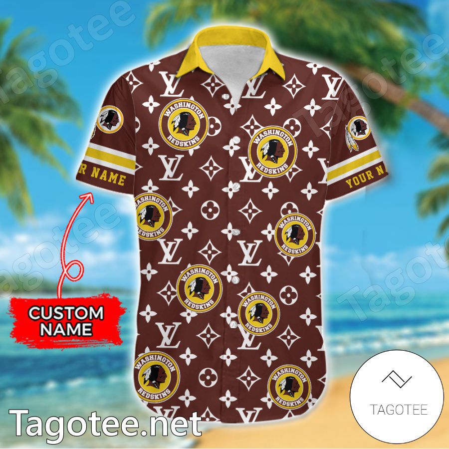 Washington Redskins Louis Vuitton LV NFL Custom Hawaiian Shirt a